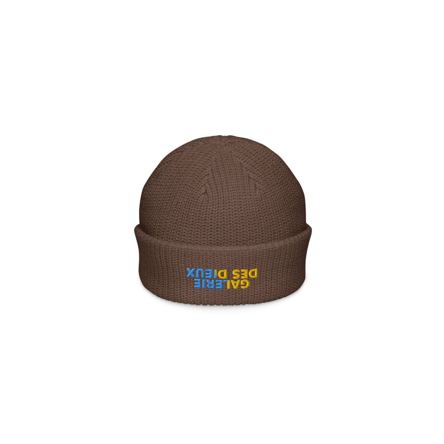 FISHING CAP / Brown & Yellow+Blue