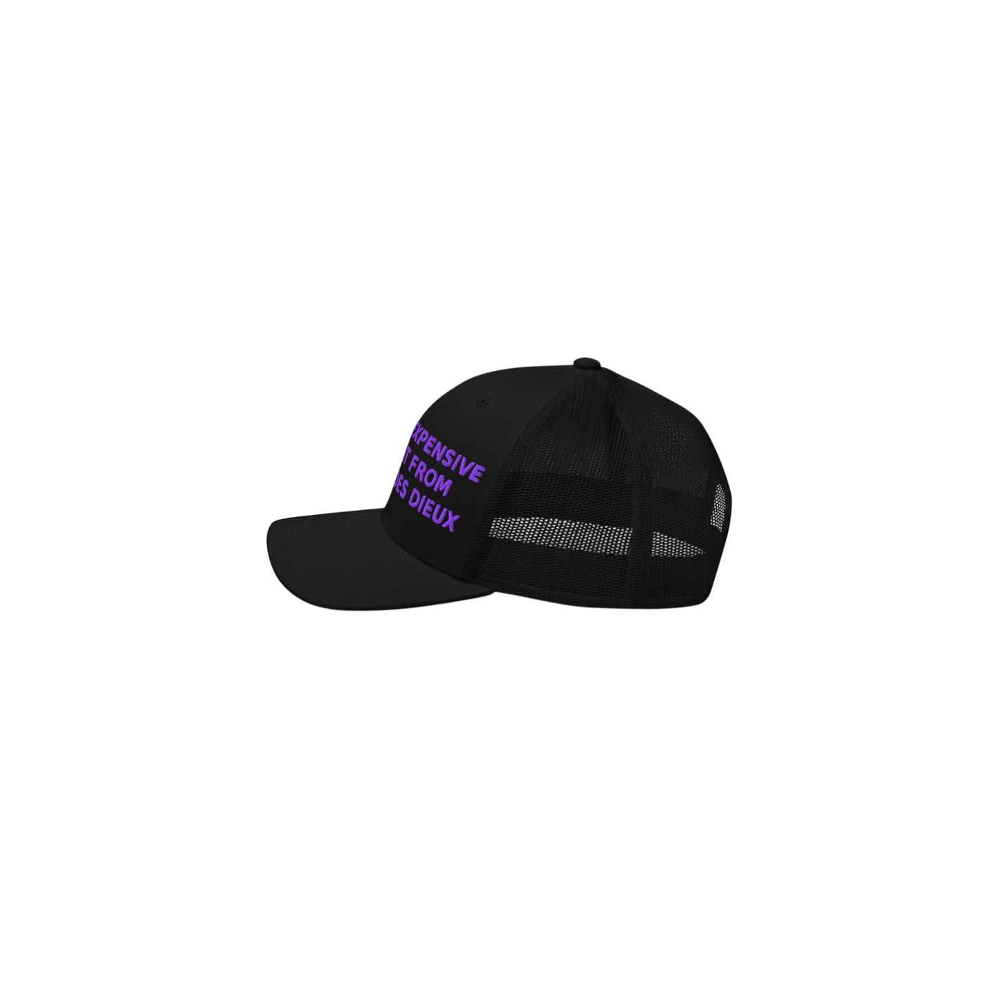 EXPENSIVE SHIT HAT - Retro Trucker Cap - Black&Violet