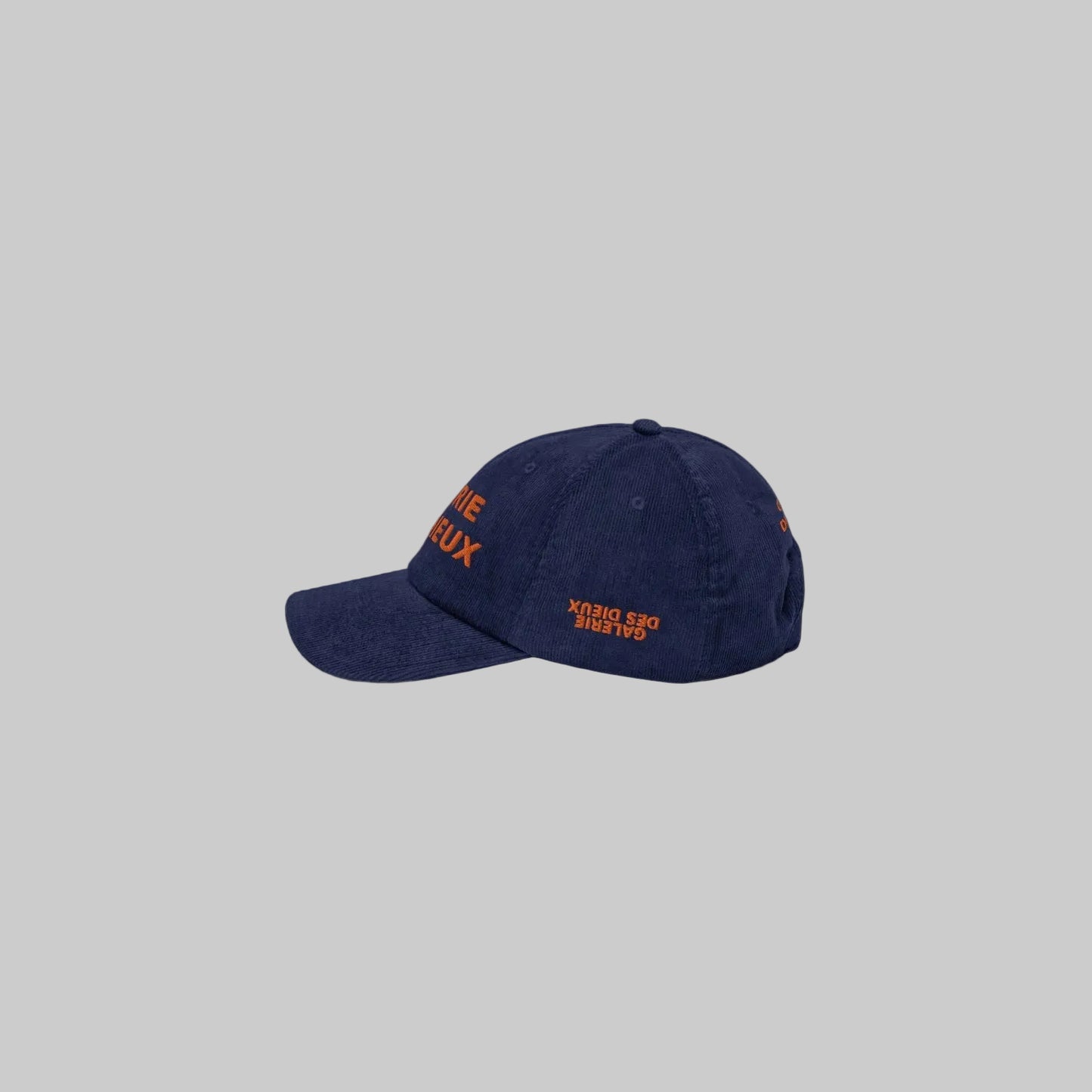 VELVET HAT / Blue & Orange