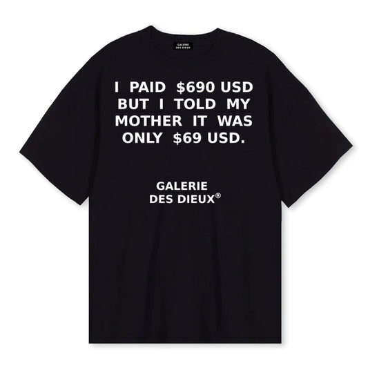 $ 690 USD // Black Tee