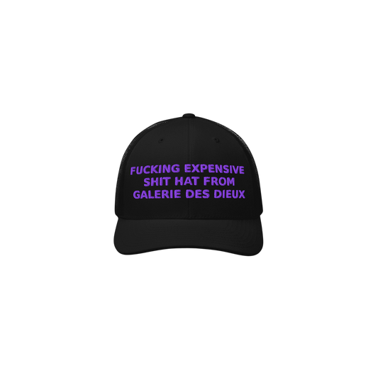 EXPENSIVE SHIT HAT - Retro Trucker Cap - Black&Violet
