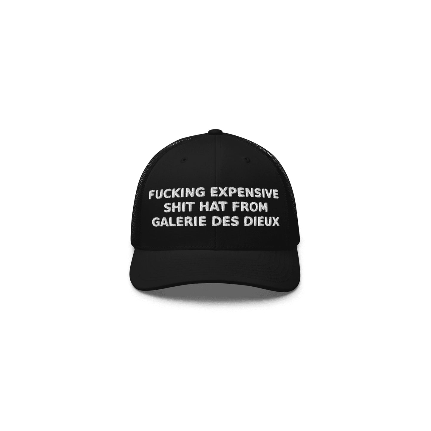 EXPENSIVE SHIT HAT - Retro Trucker Cap - Black&White