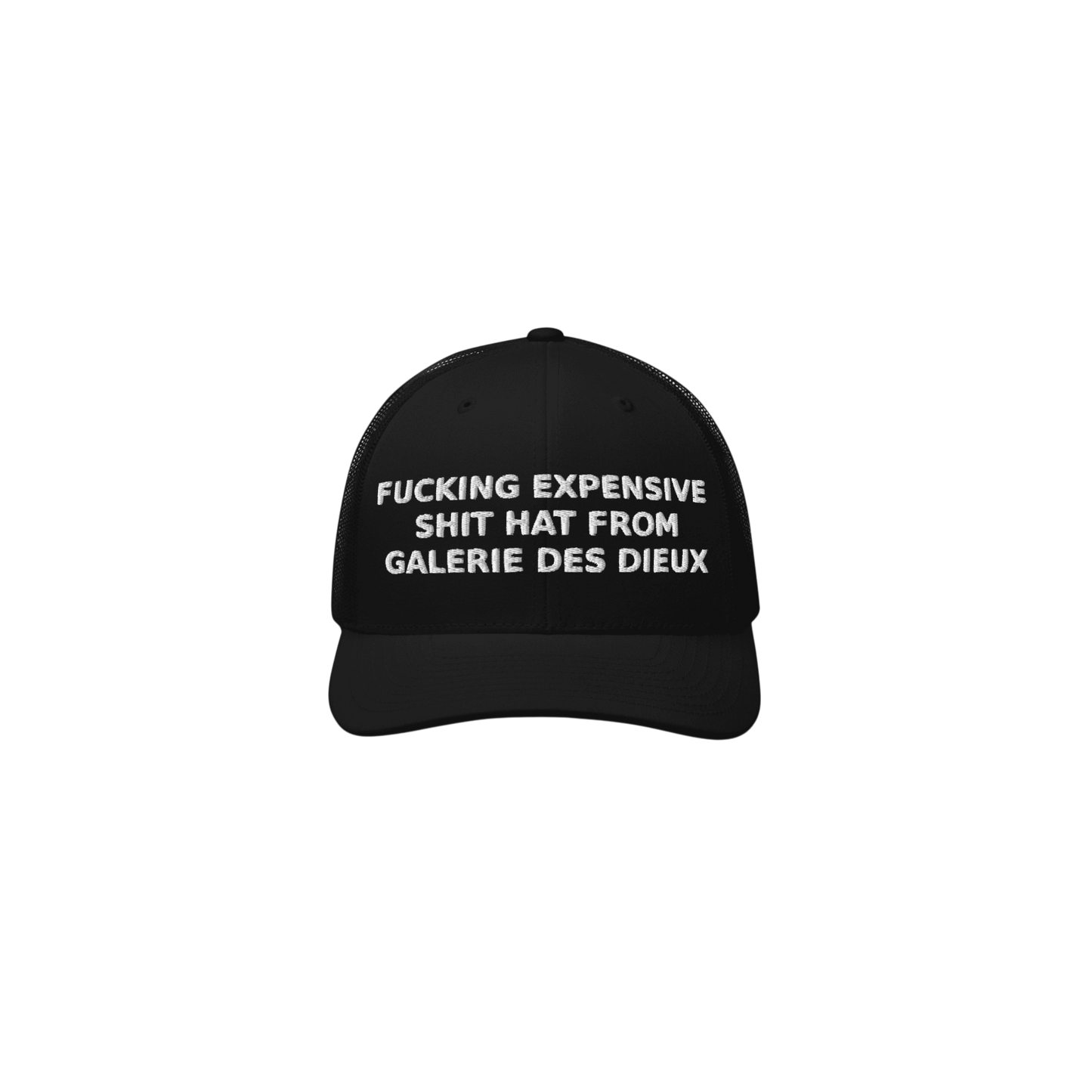 EXPENSIVE SHIT HAT - Retro Trucker Cap - Black&White