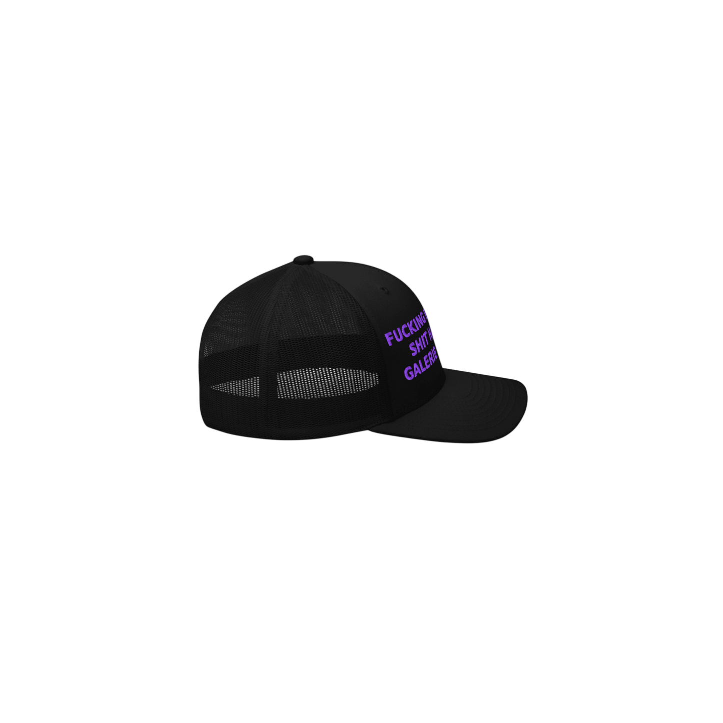 EXPENSIVE SHIT HAT - Retro Trucker Cap - Black&Violet