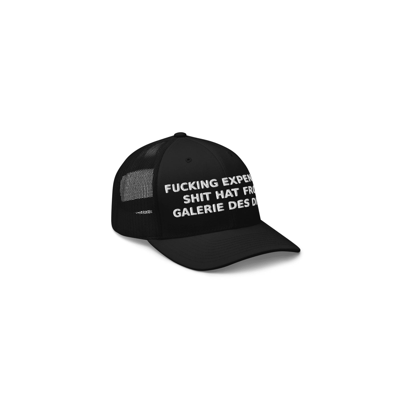 EXPENSIVE SHIT HAT - Retro Trucker Cap - Black&White