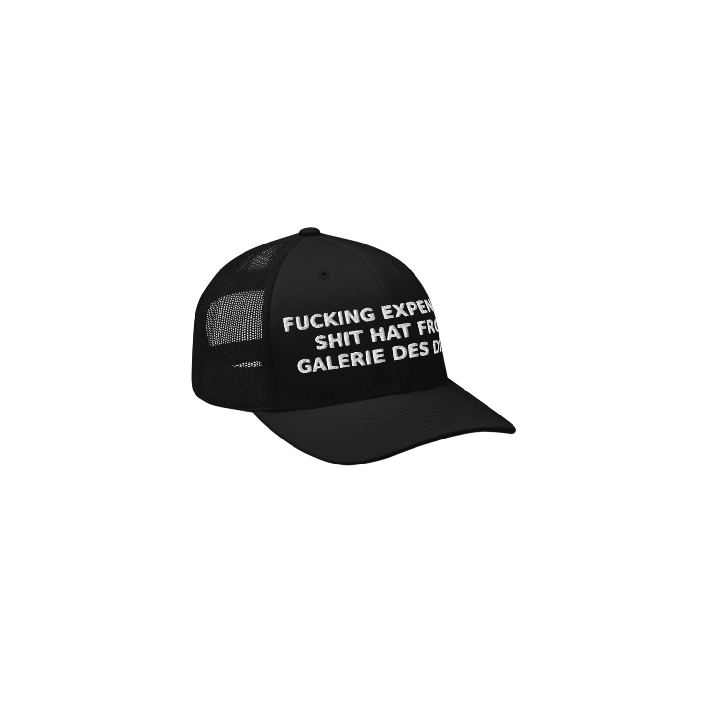 EXPENSIVE SHIT HAT - Retro Trucker Cap - Black&White