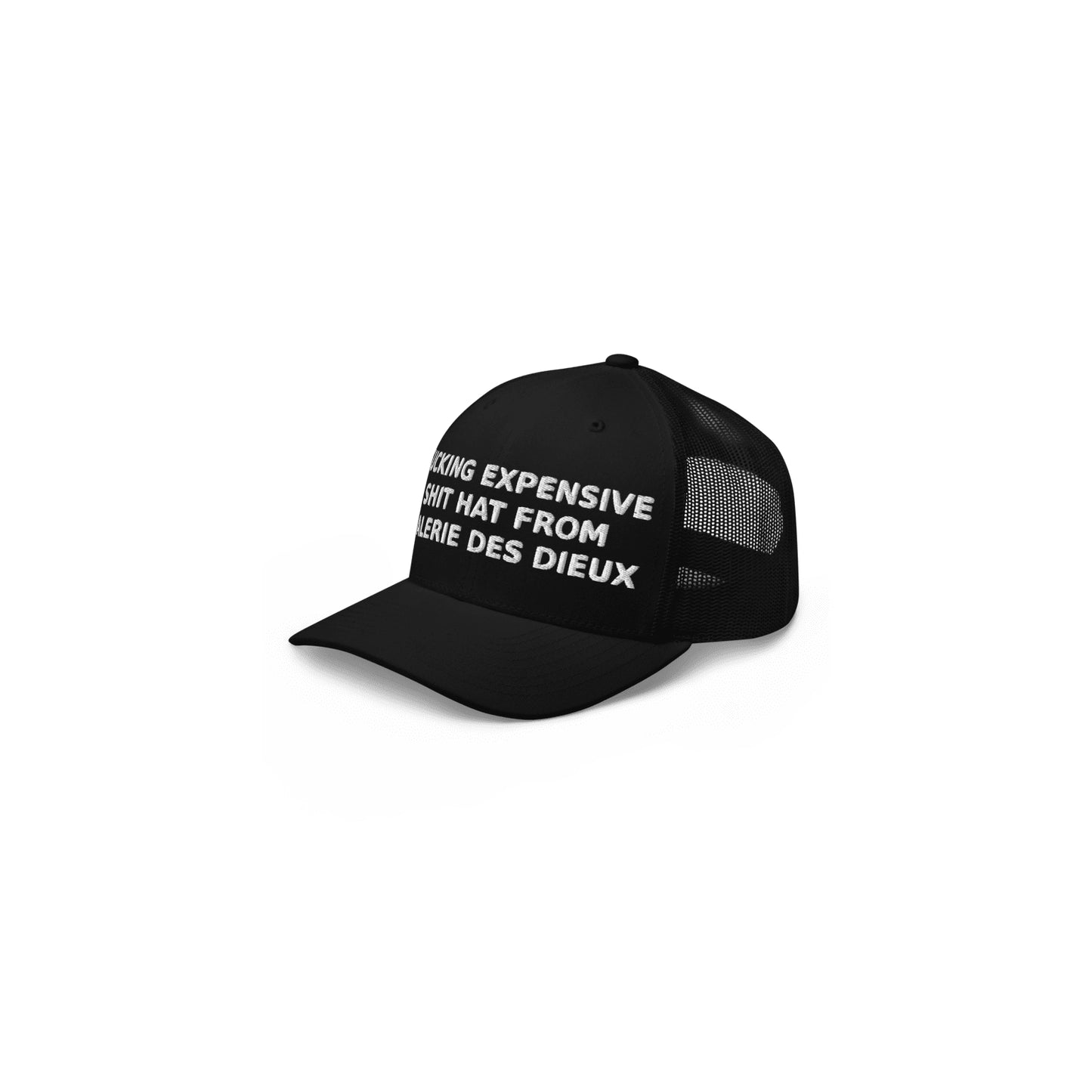 EXPENSIVE SHIT HAT - Retro Trucker Cap - Black&White