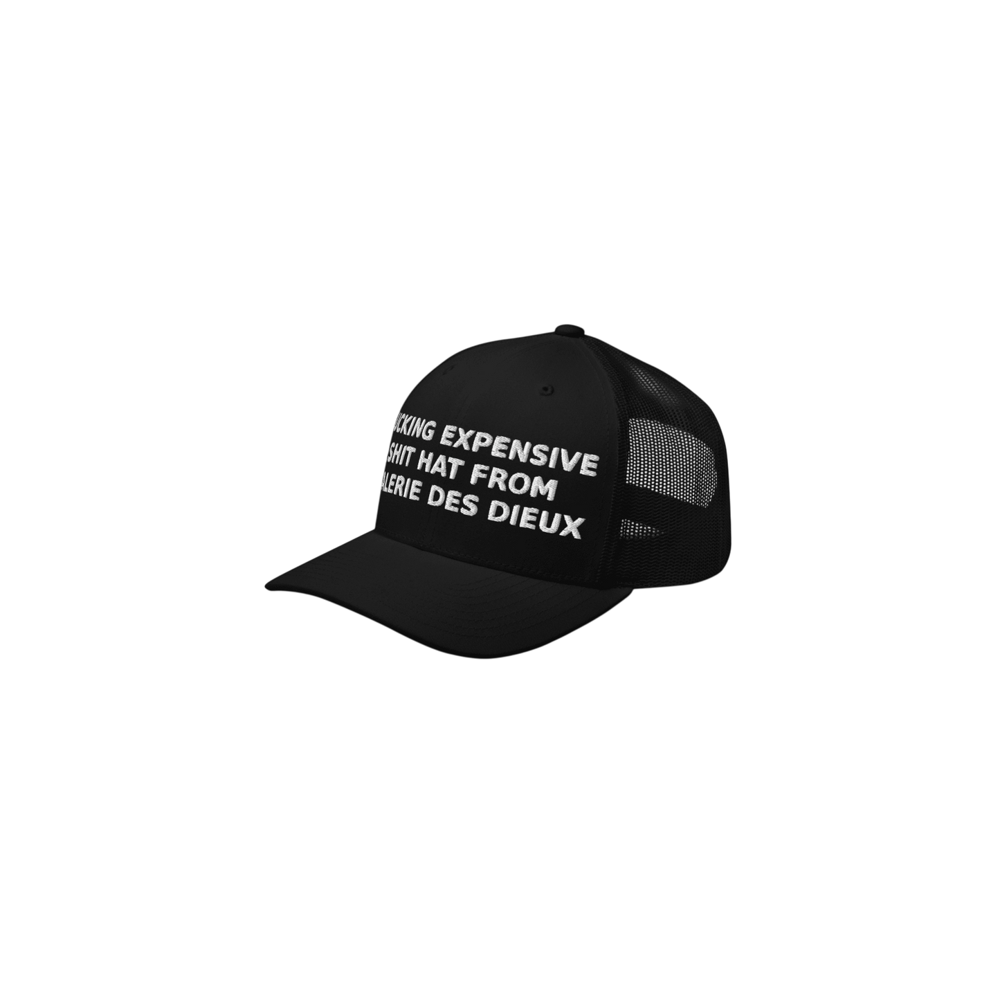 EXPENSIVE SHIT HAT - Retro Trucker Cap - Black&White