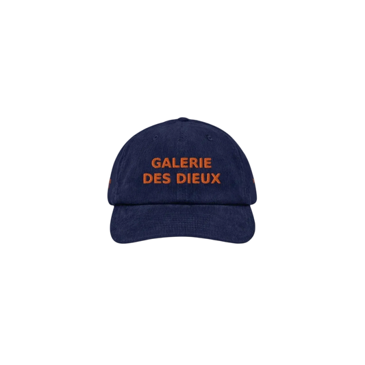 VELVET HAT / Blue & Orange